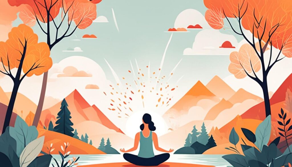 Mindfulness techniques for wellness illustration